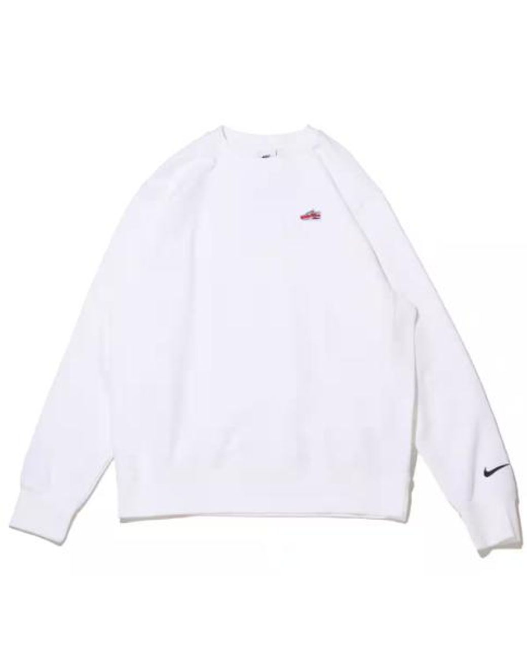 Nike White Sportswear French Terry Crew-Neck Sweatshirt for men