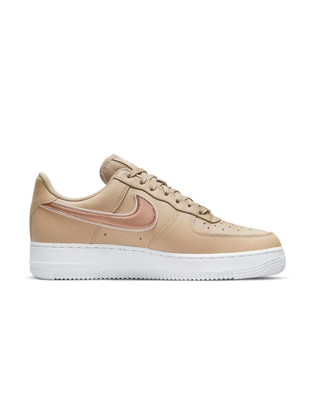 Nike White (Wmns) Air Force 1 '07 Essential 'Hemp Metallic Rose'