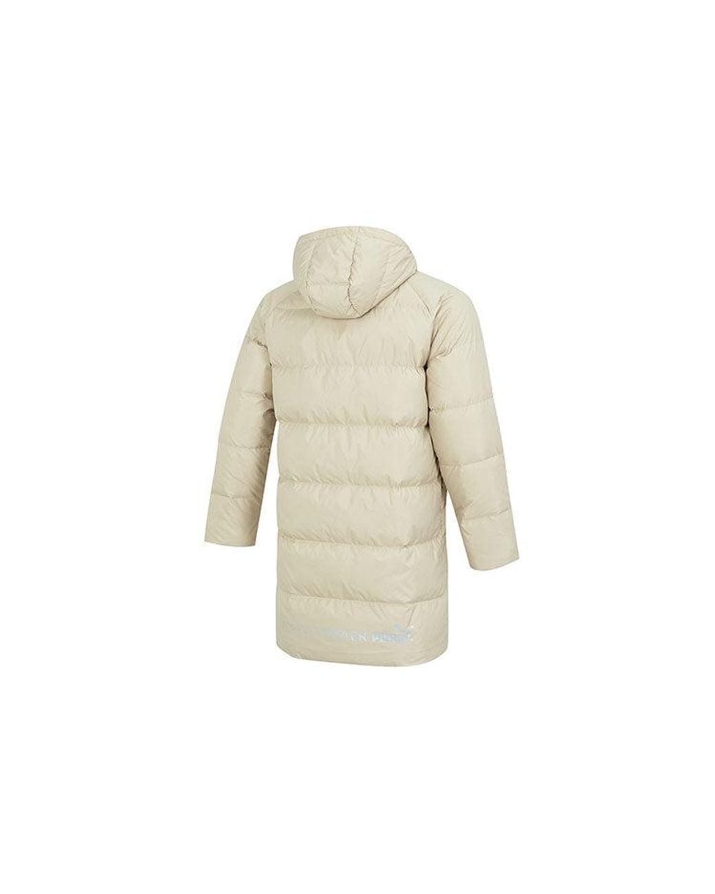 PUMA White Das Long Down Jacket for men
