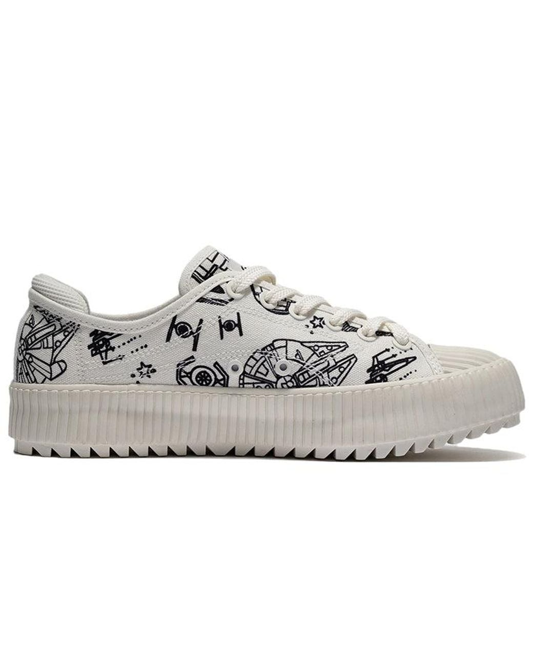 Li-ning White (Wmns) Counterflow Low X Star Wars 'Smoke'