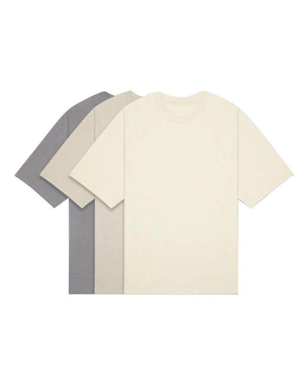 Fear Of God Natural Fw20 3 Pack Tee 'Multi Color' for men