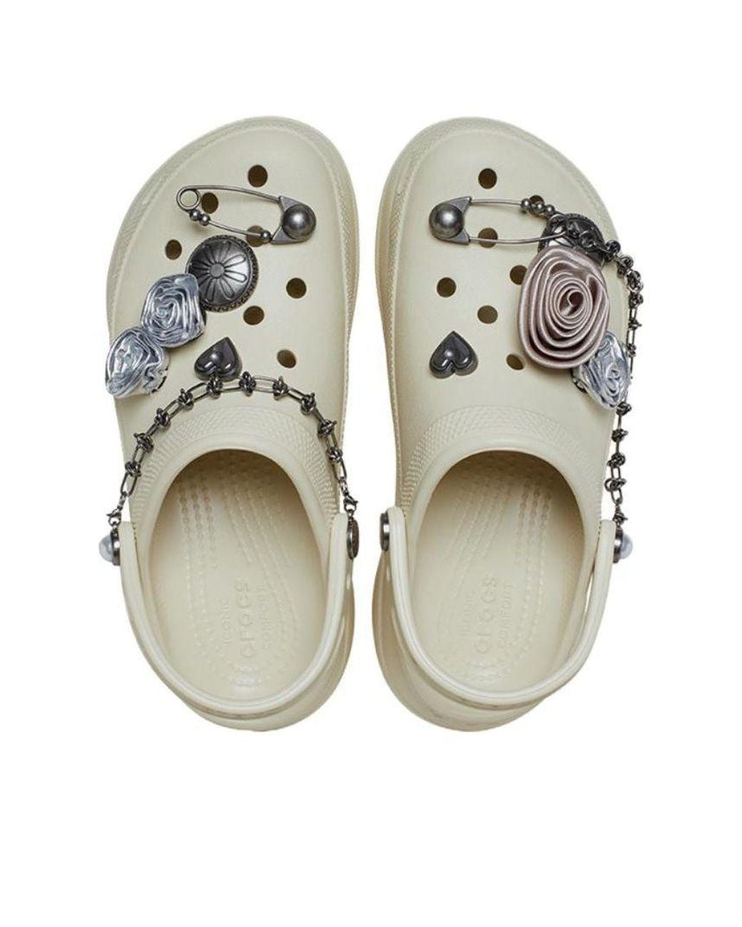 CROCSTM Metallic (Wmns) Bae Rebel Rose Clog 'Bone'