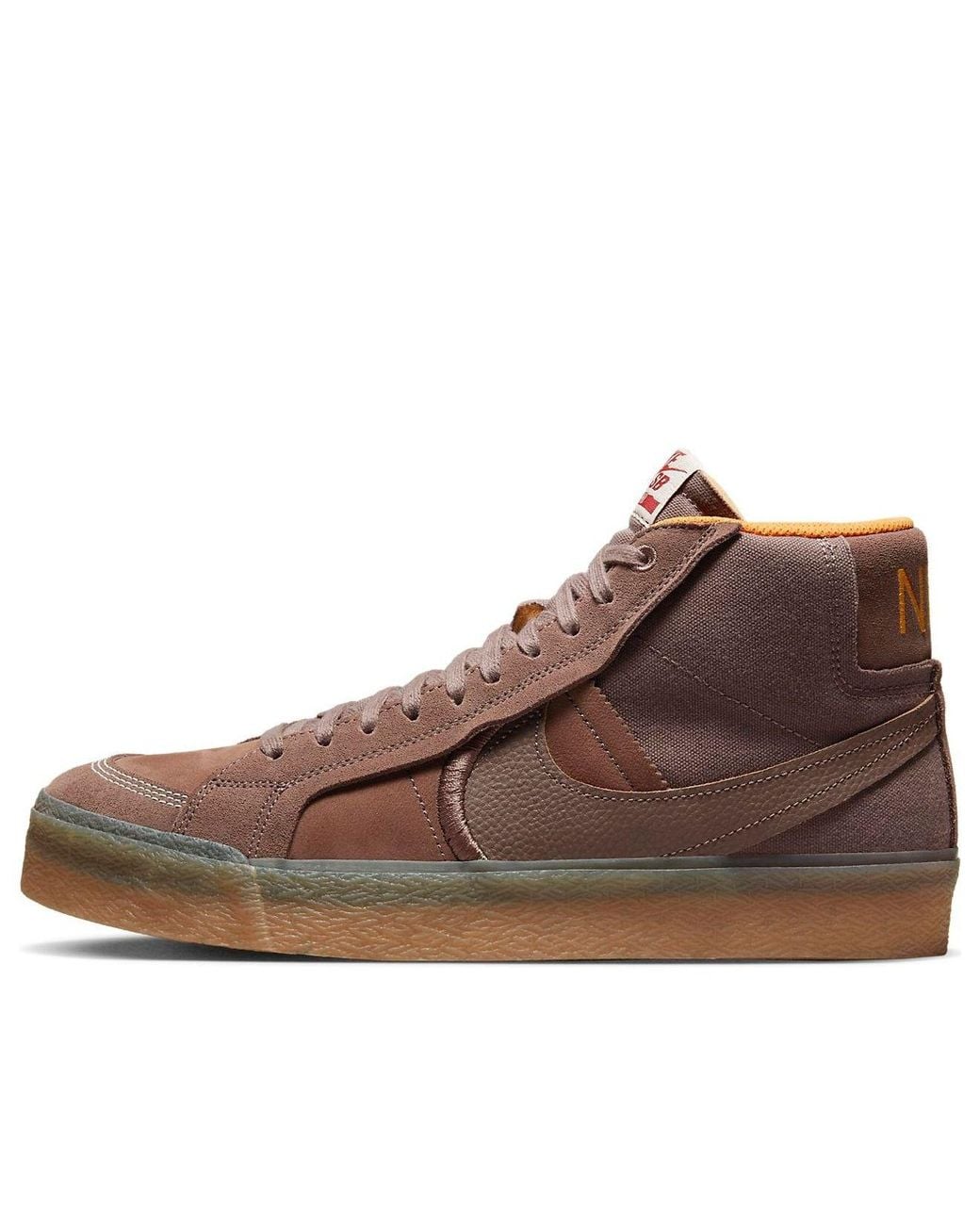 Nike Brown Zoom Blazer Mid Premium Plus Sb 'Plum Eclipse Gum' for men
