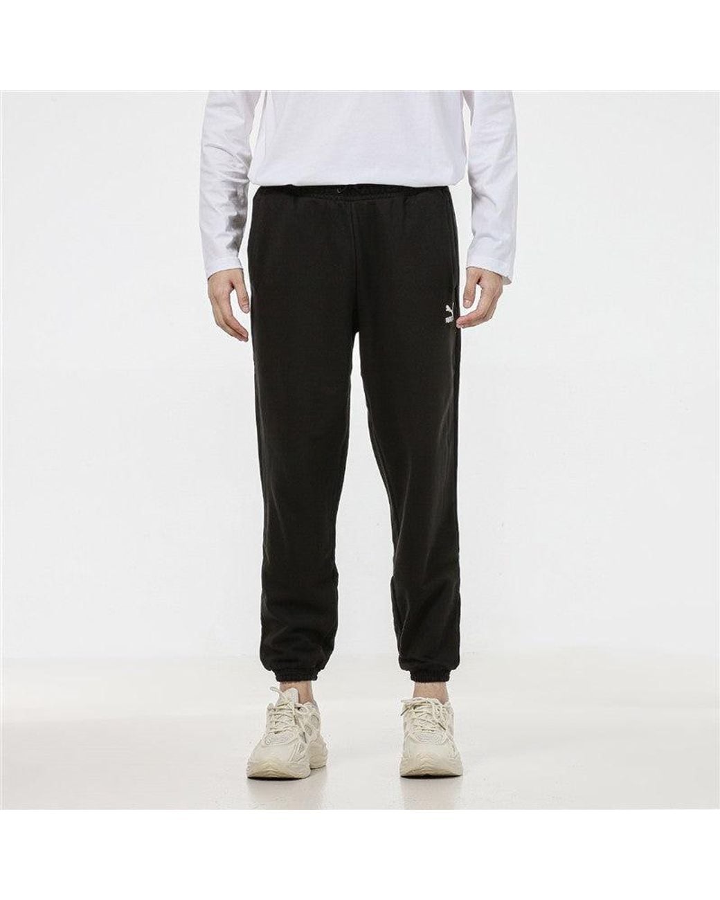 PUMA Black Classics Small Logo Trousers for men