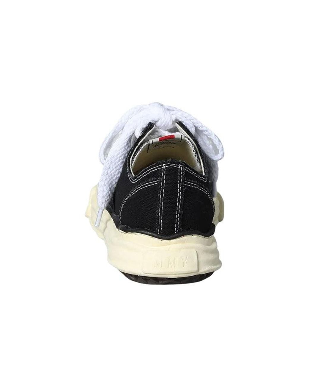 Maison Mihara Yasuhiro Black Peterson Vl Og Sole Canvas Low-Top Sneaker for men