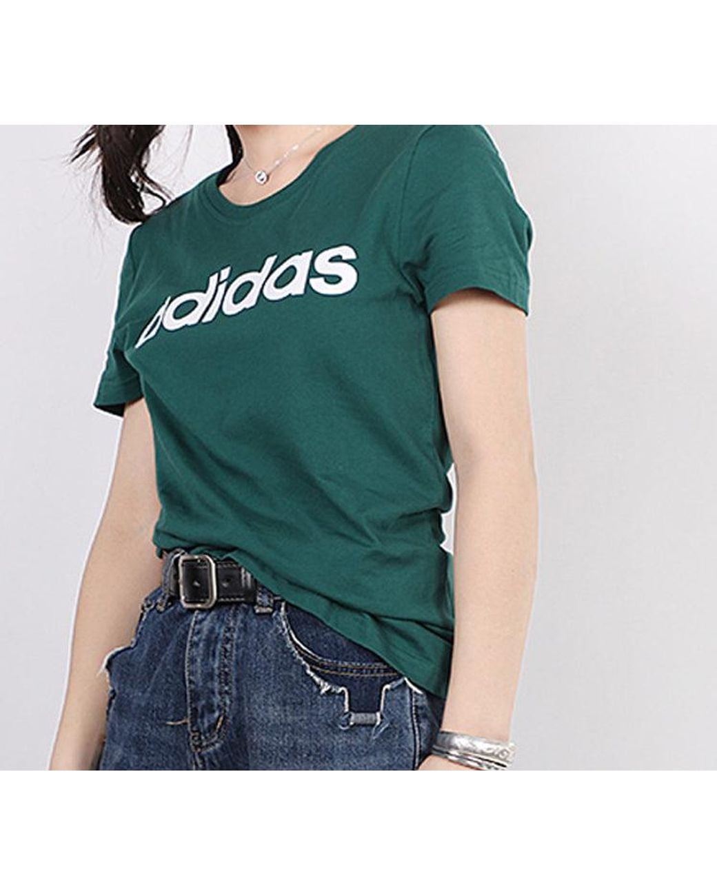 Adidas Green (Wmns) Neo Short Sleeve Forest