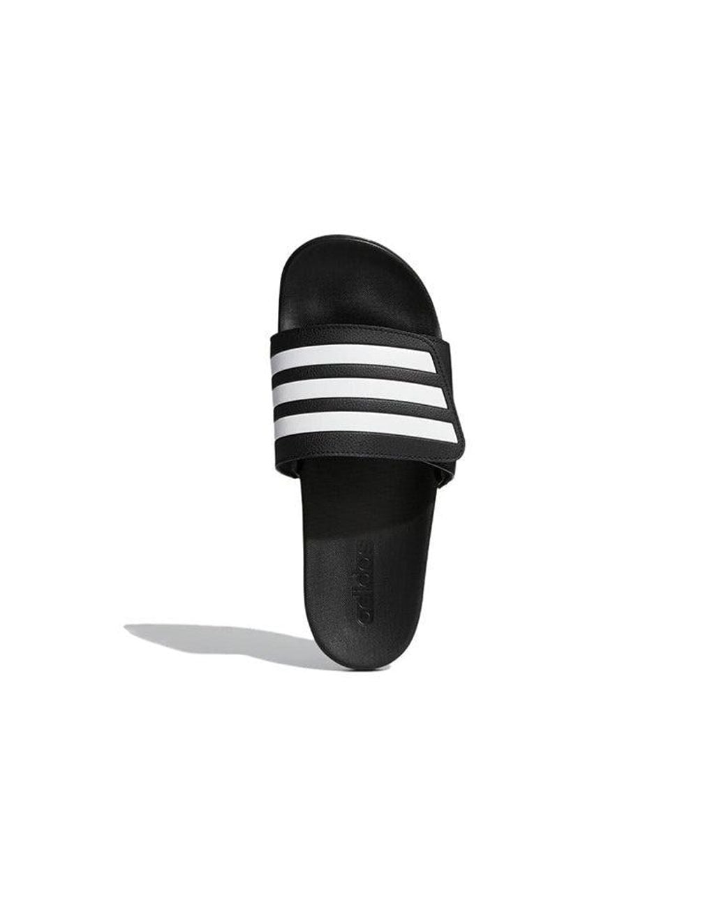 Adidas Black Adilette Comfort Adjustable Slide for men