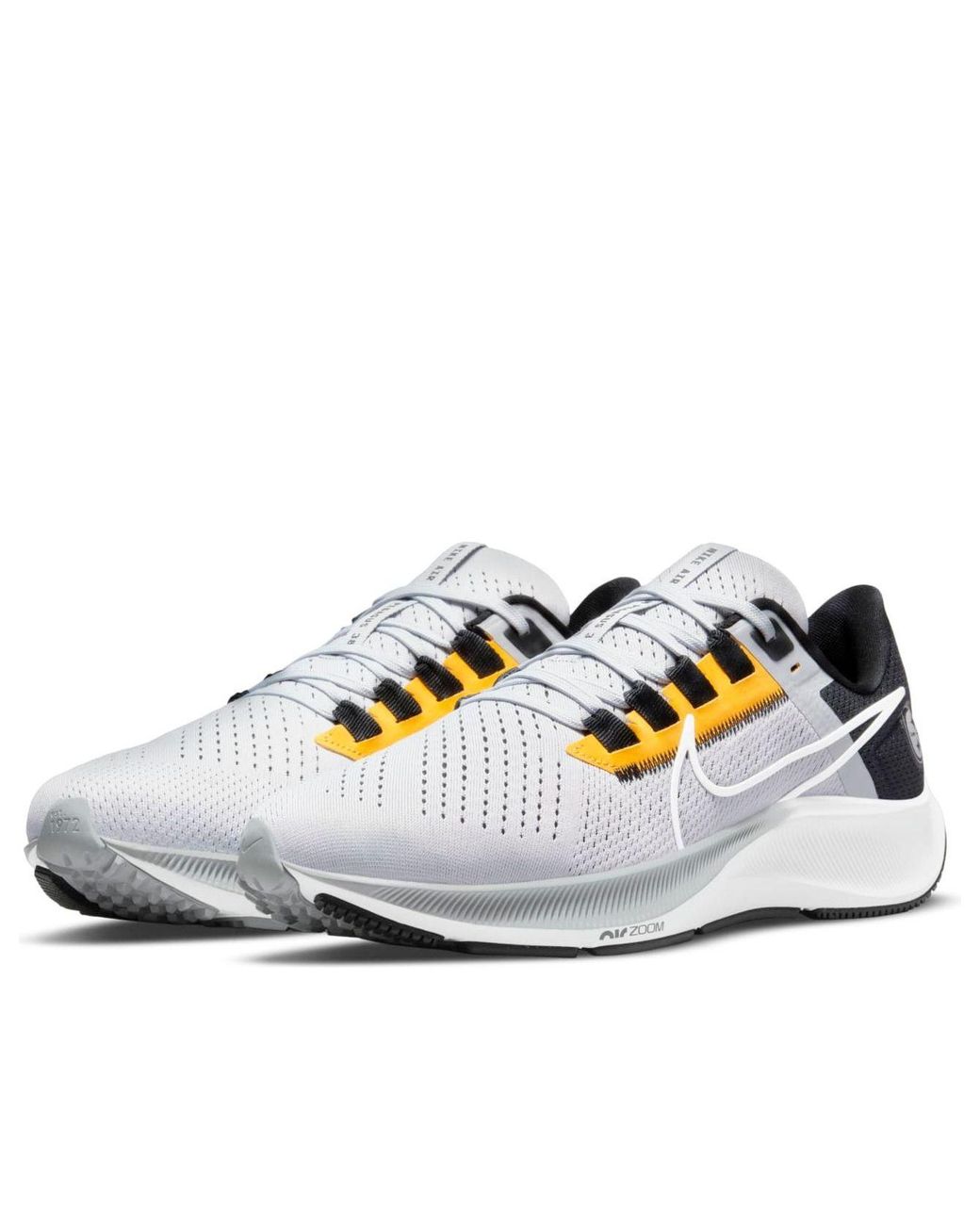Nike White X Nfl Air Zoom Pegasus 38 'Pittsburgh Steelers' for men