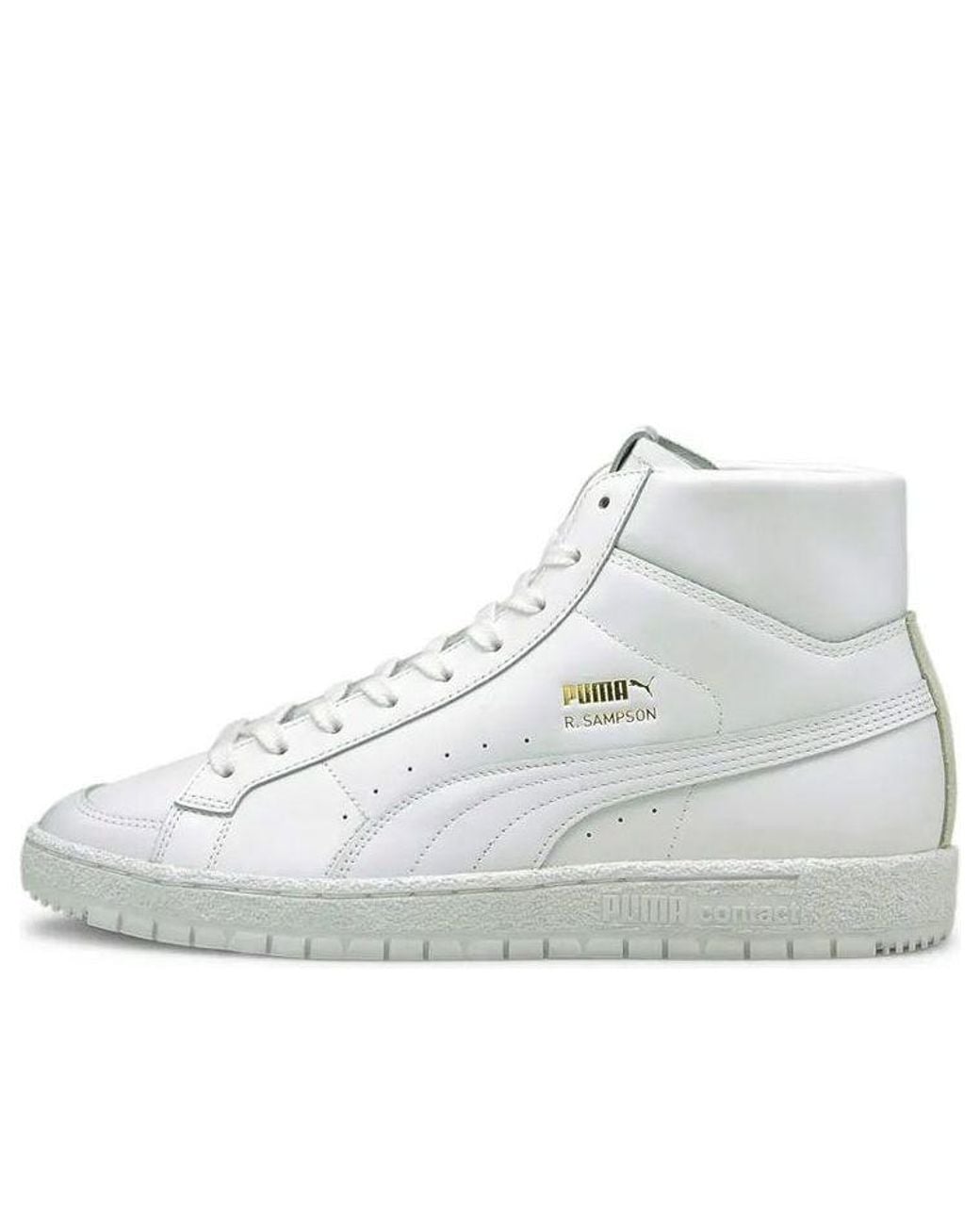 PUMA White Ralph Sampson 70 Mid Suit Trainers Board Shoes for men