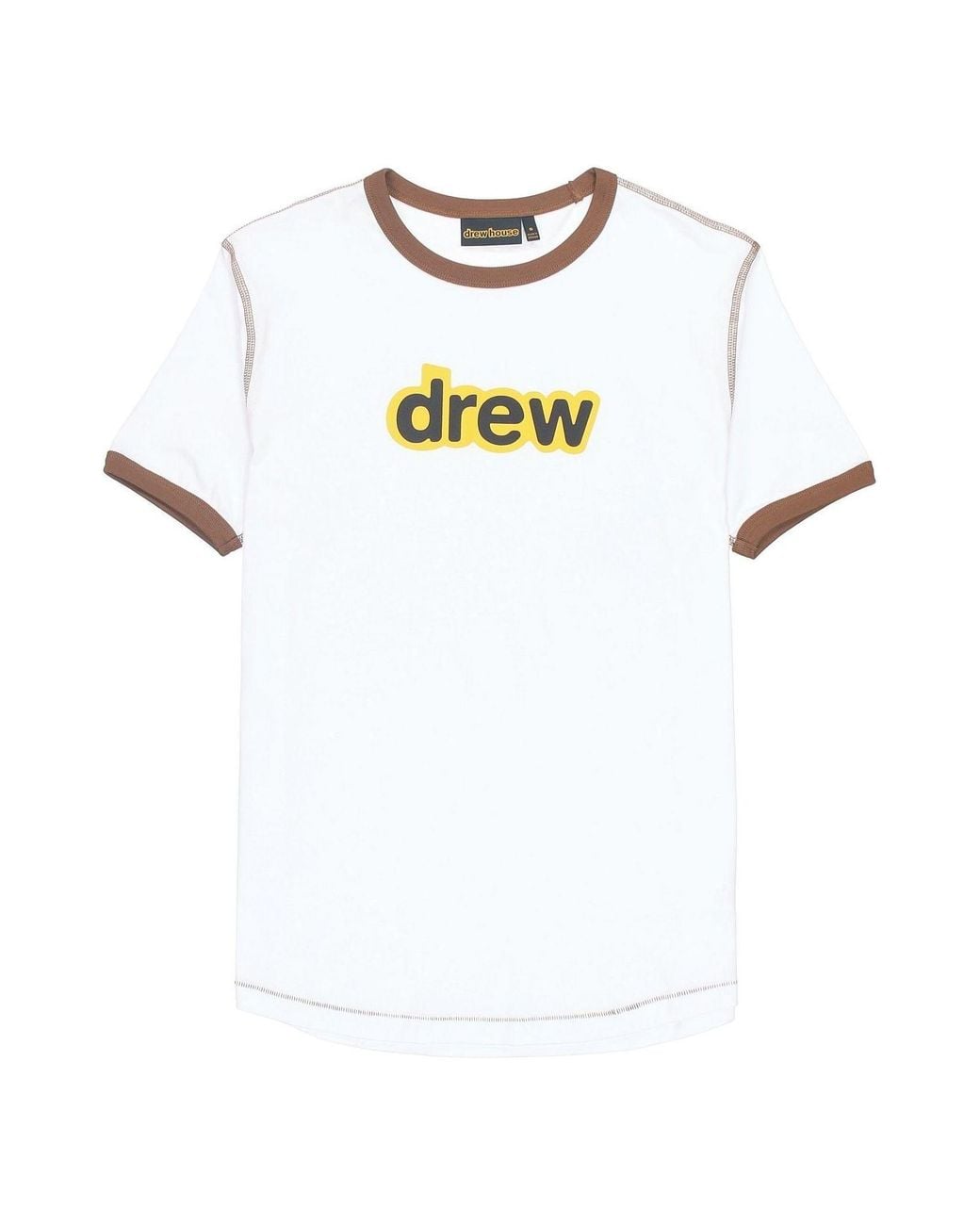Drew House White Secret Ringer T-Shirt for men