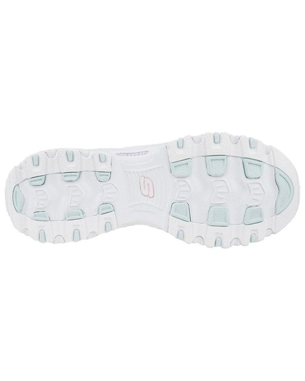 Skechers White (Wmns) Dlites Sparkling Rain