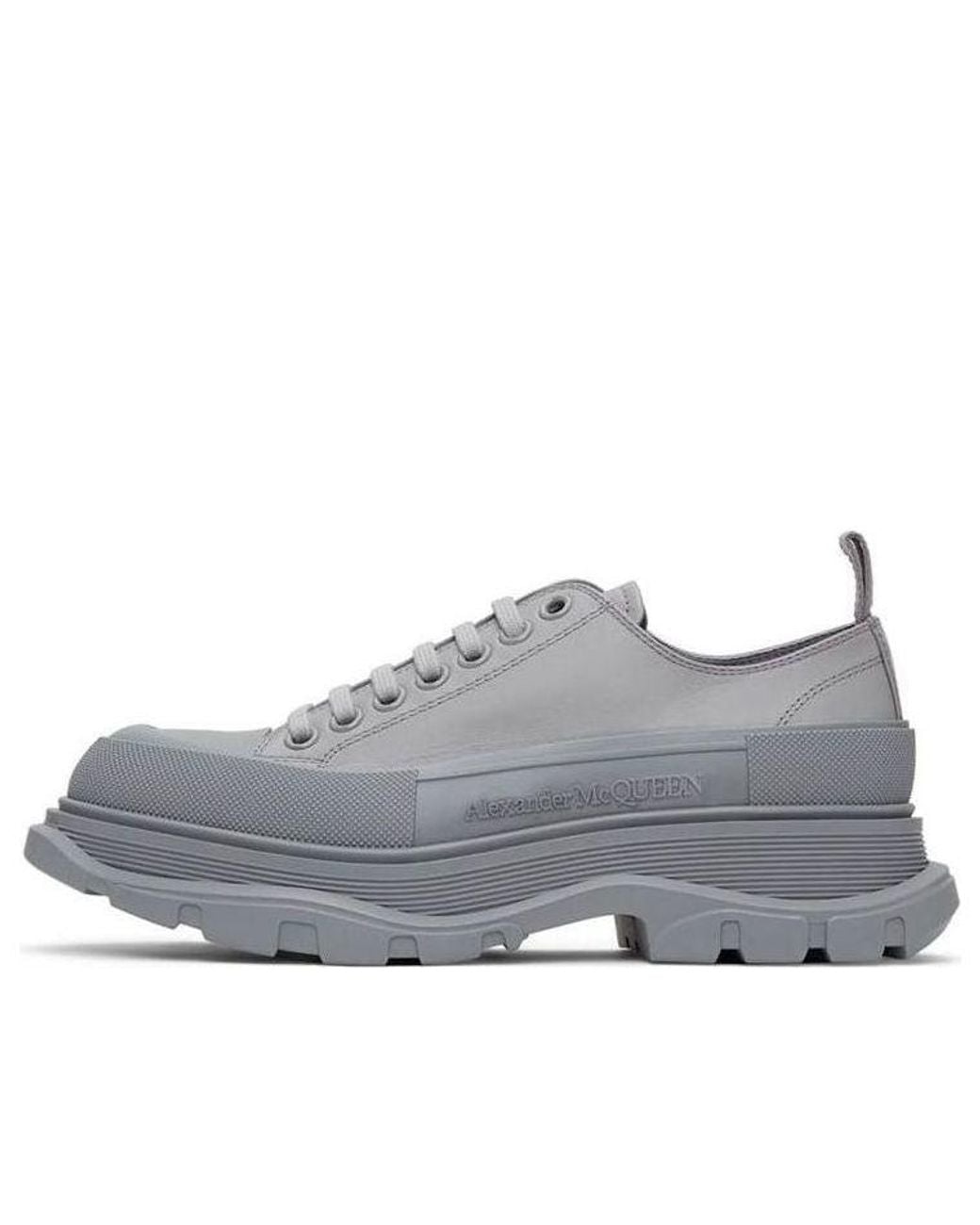 McQueen Gray Tread Slick Low Top Sneaker for men