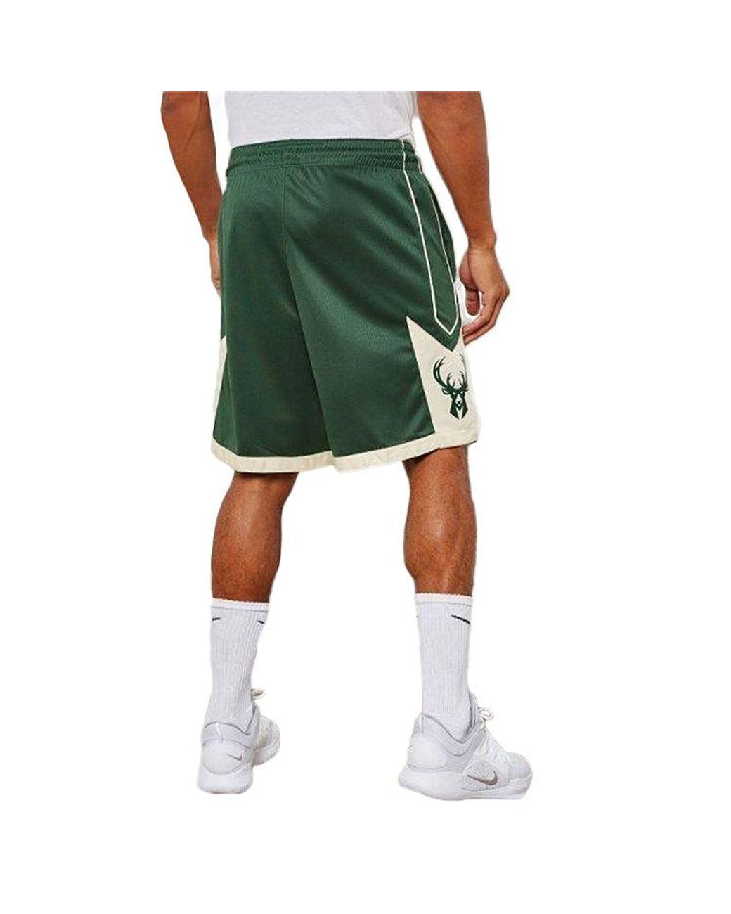 Nike Green Nba Milwaukee Bucks Swingman Shorts for men