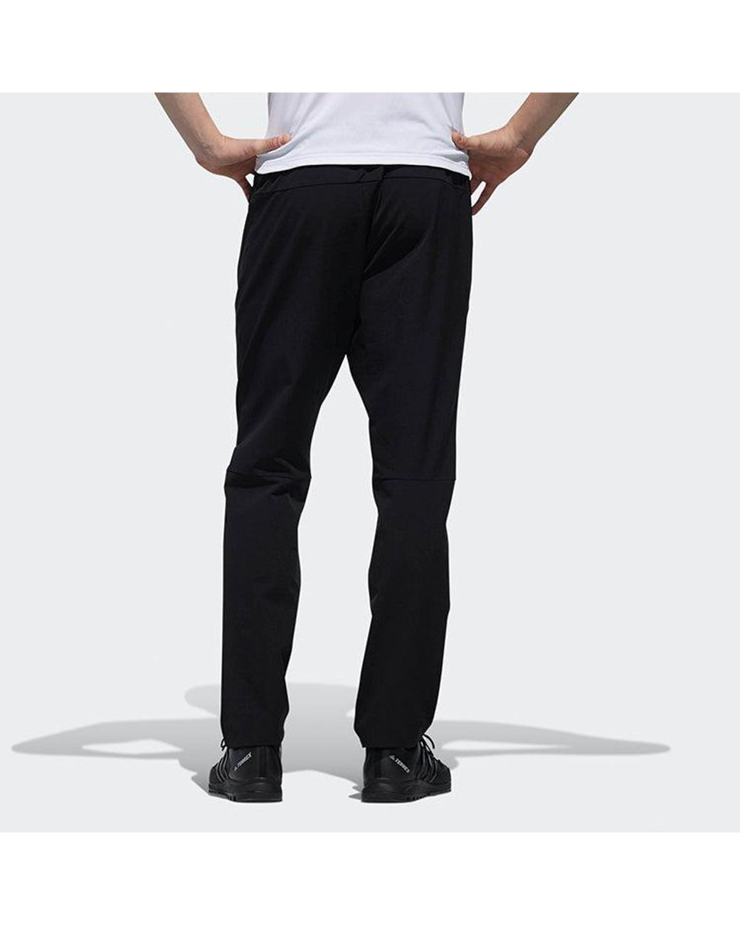 Adidas Black Softshell Pants Outdoor Sports Trousers for men