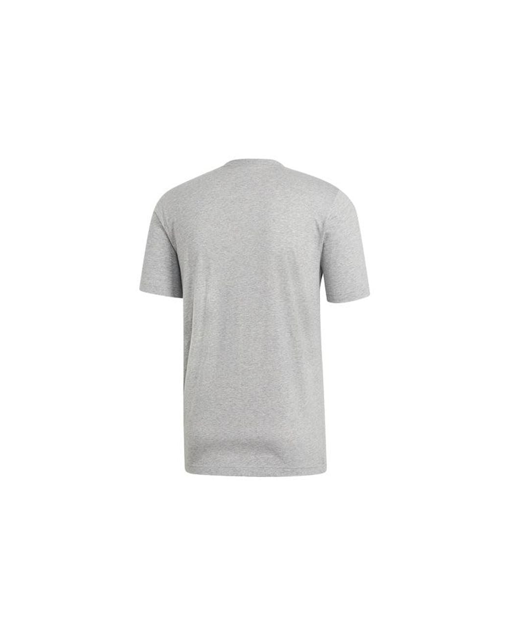 Adidas Gray E Pin Tee Sports Stylish Round Neck Short Sleeve for men