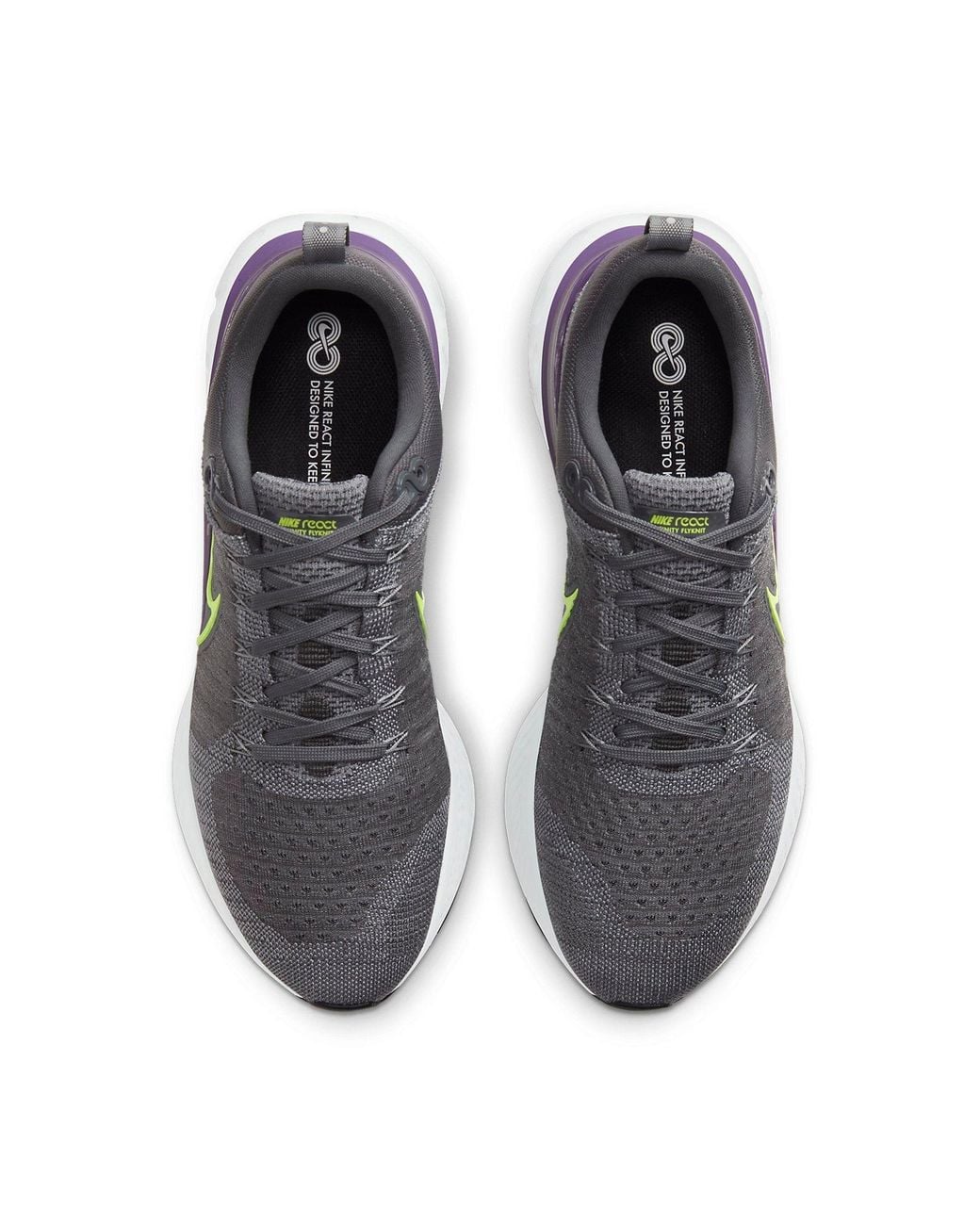 Nike Blue React Infinity Run Flyknit 2 'Particle Volt' for men