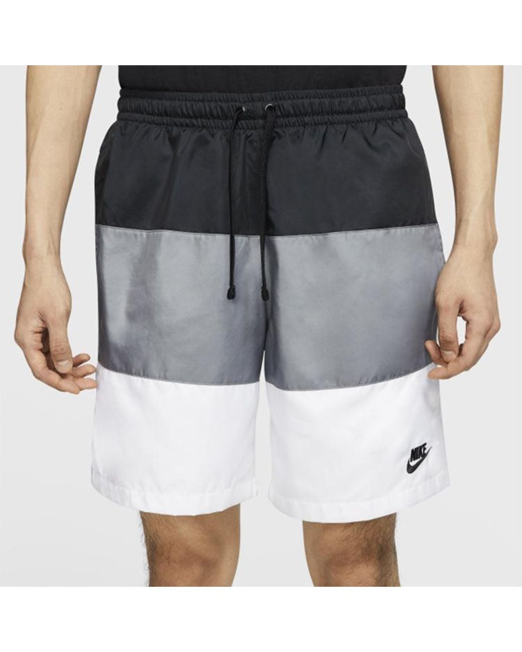 Nike Gray Sportswear City Edition Woven Breathable Casual Shorts for men