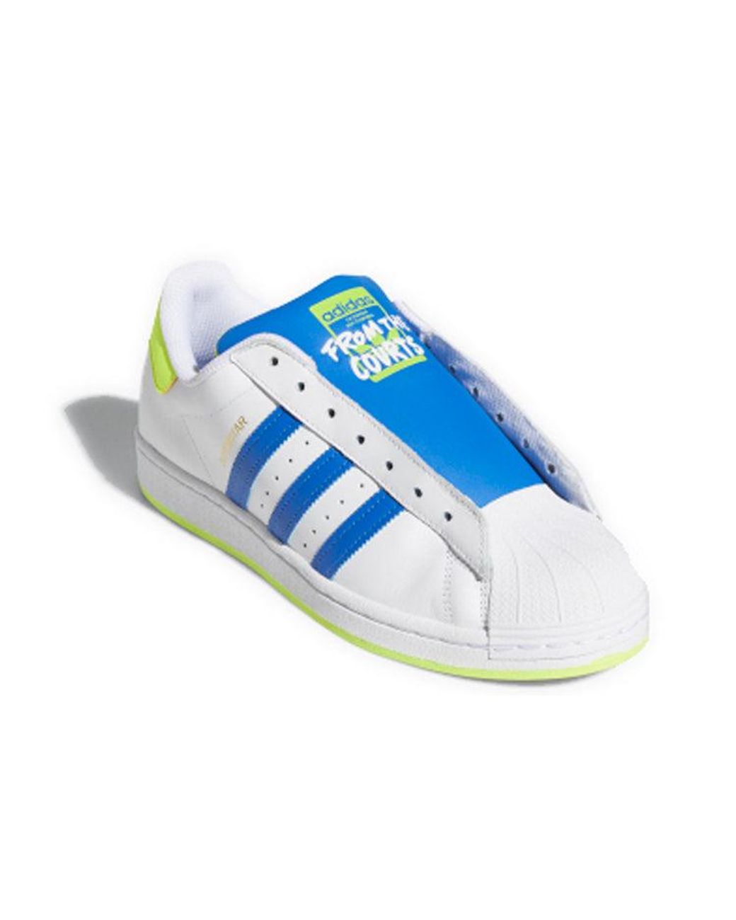 Adidas Blue Superstar Laceless for men