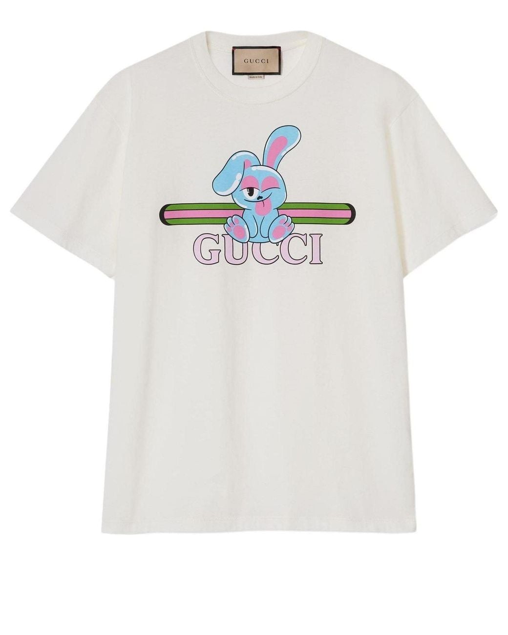 Gucci White (Wmns) Cotton Jersey Printed T-Shirt 'Off'
