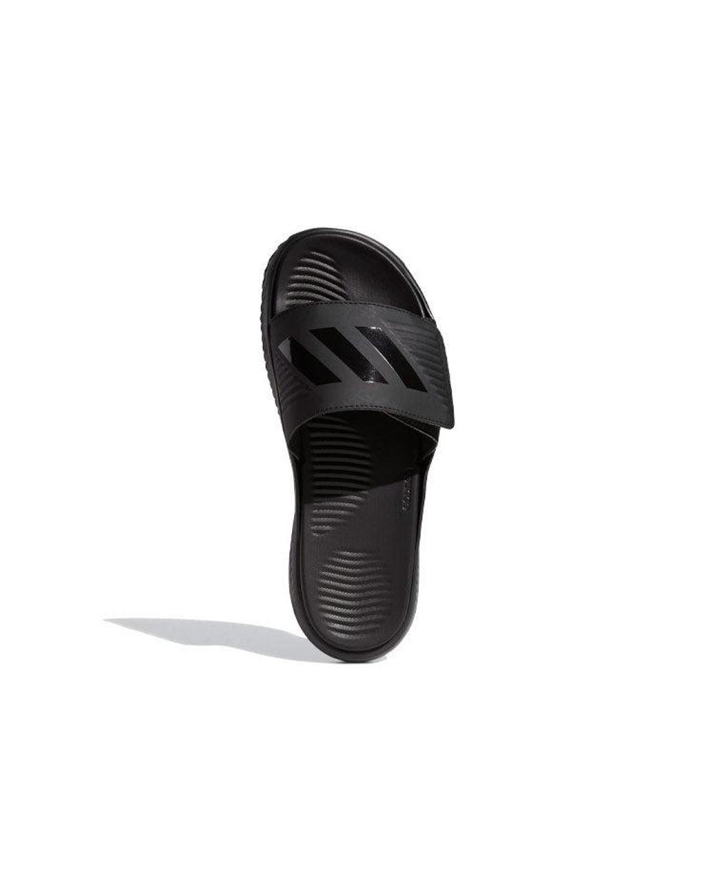 Adidas Black Alphabounce Slide for men