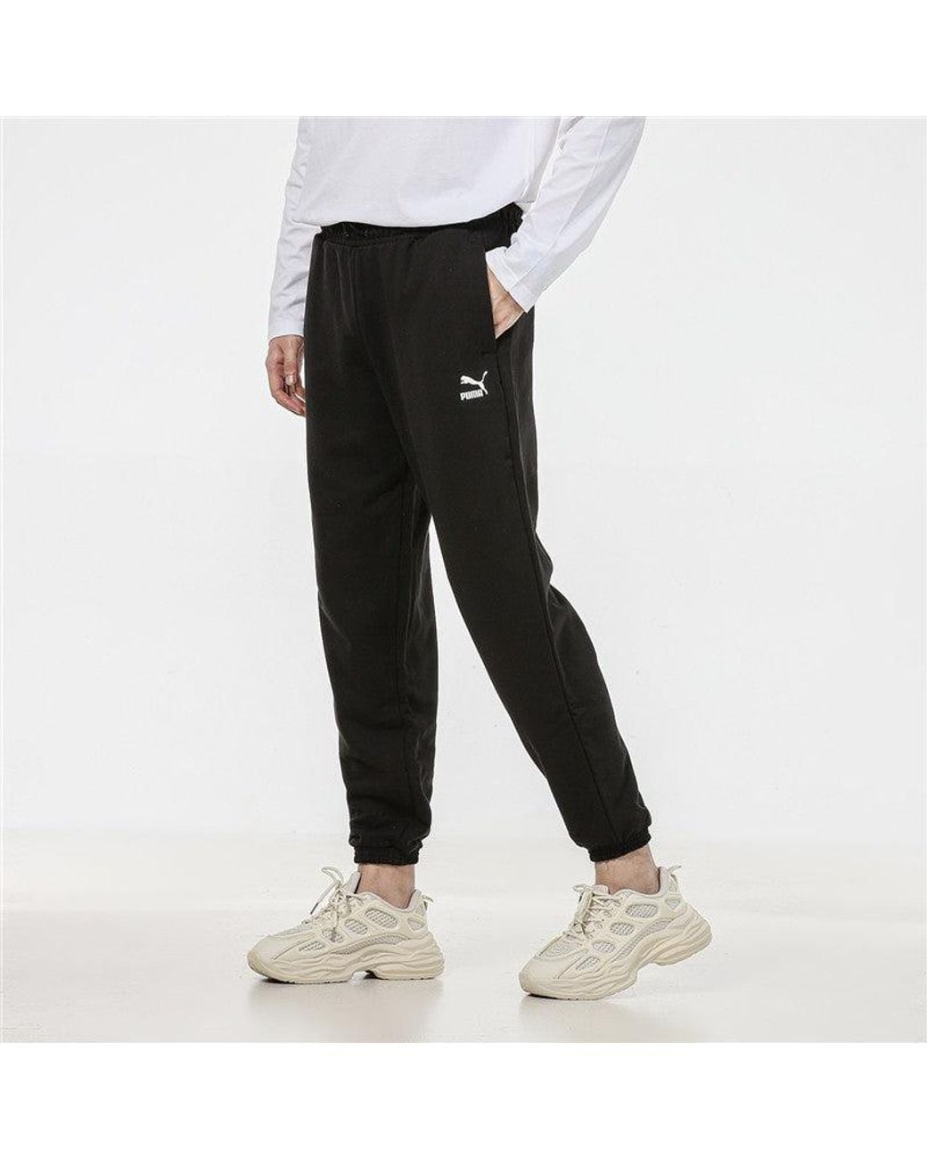 PUMA Black Classics Small Logo Trousers for men