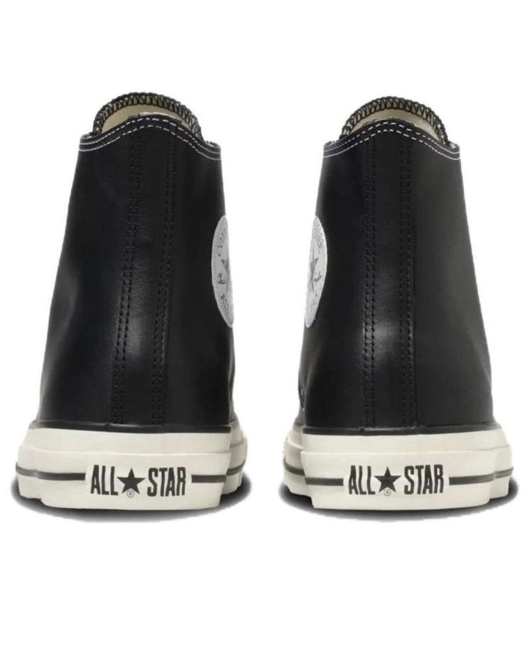 Converse Black Leather All Star Hi for men