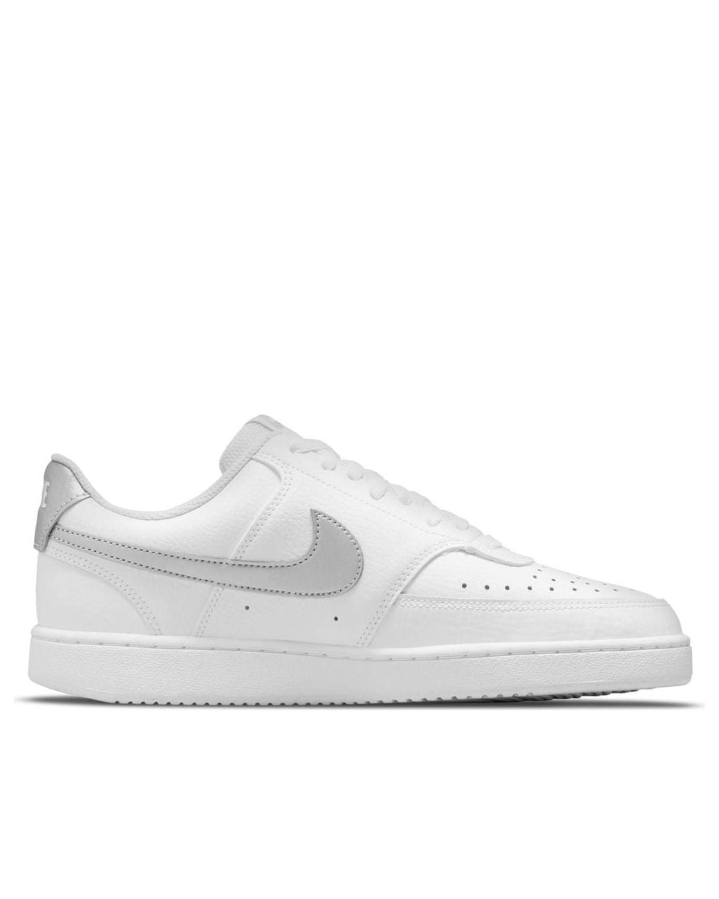 Nike White (Wmns) Court Vision Low Metallic'