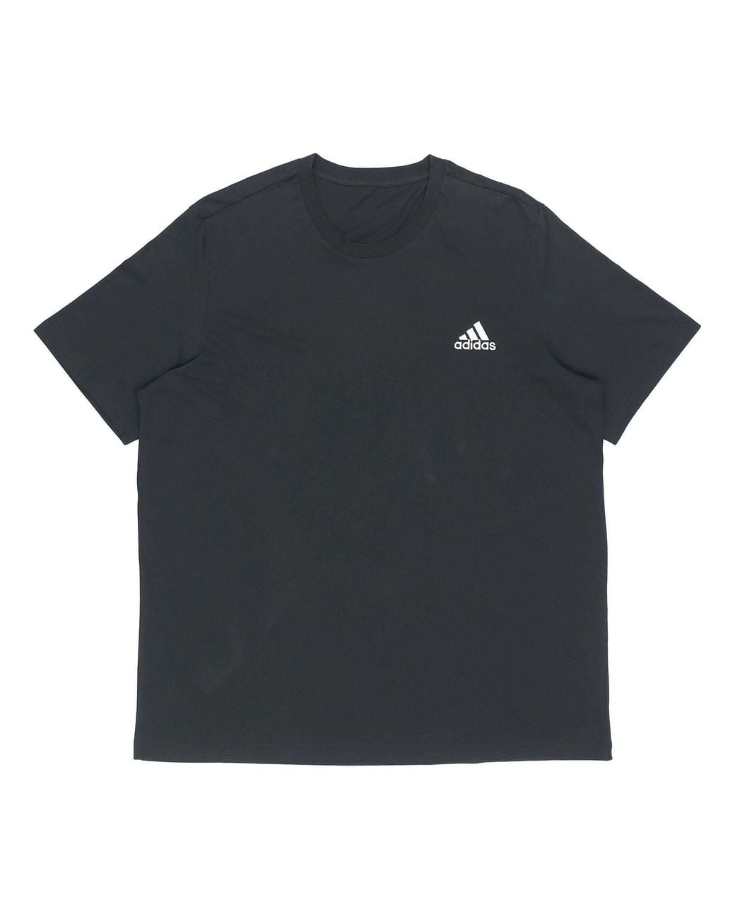 Adidas Black M Sl Sj T Logo Sports Round Neck Short Sleeve for men