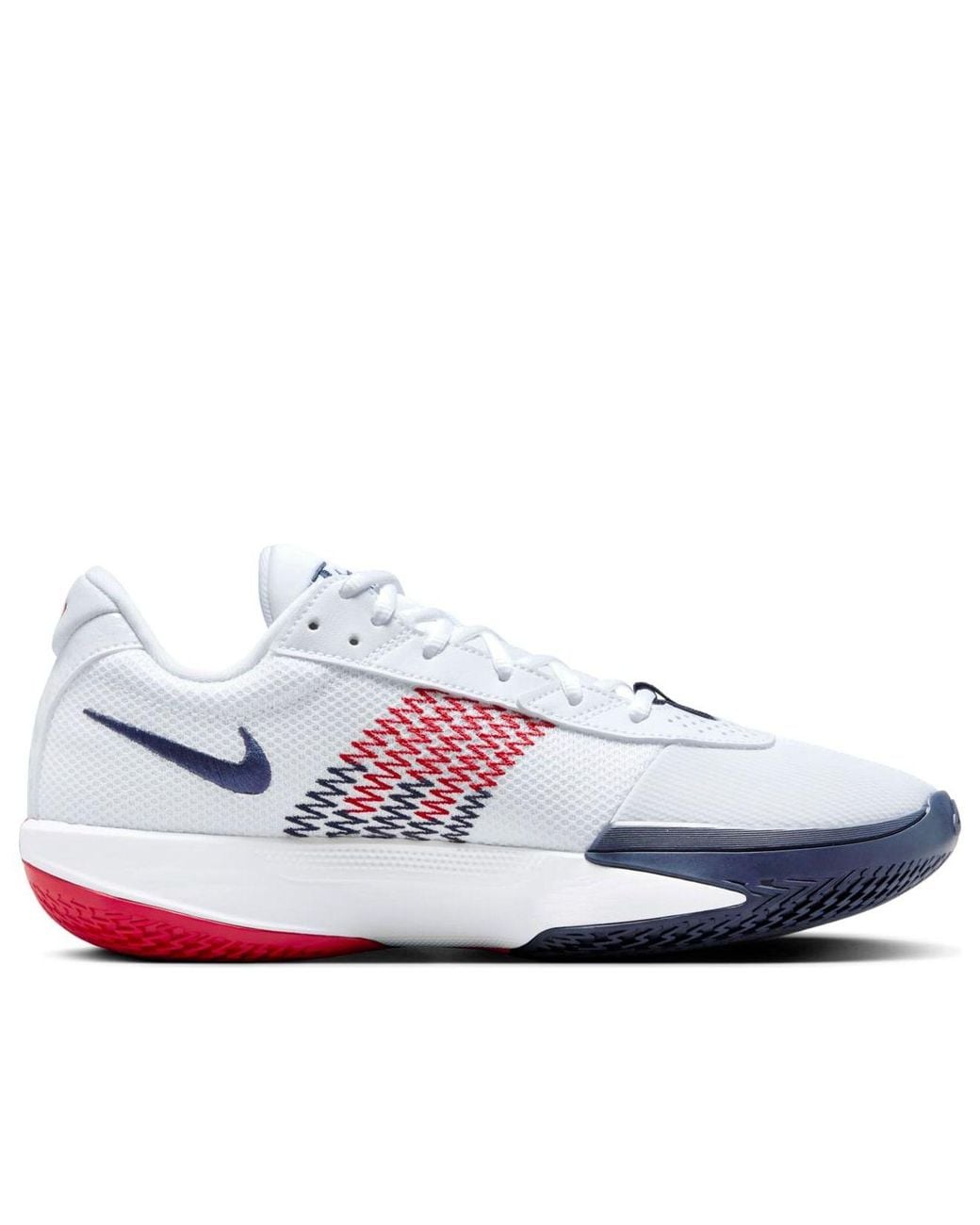 Nike White G.T. Cut Academy Basketball Shoes for men