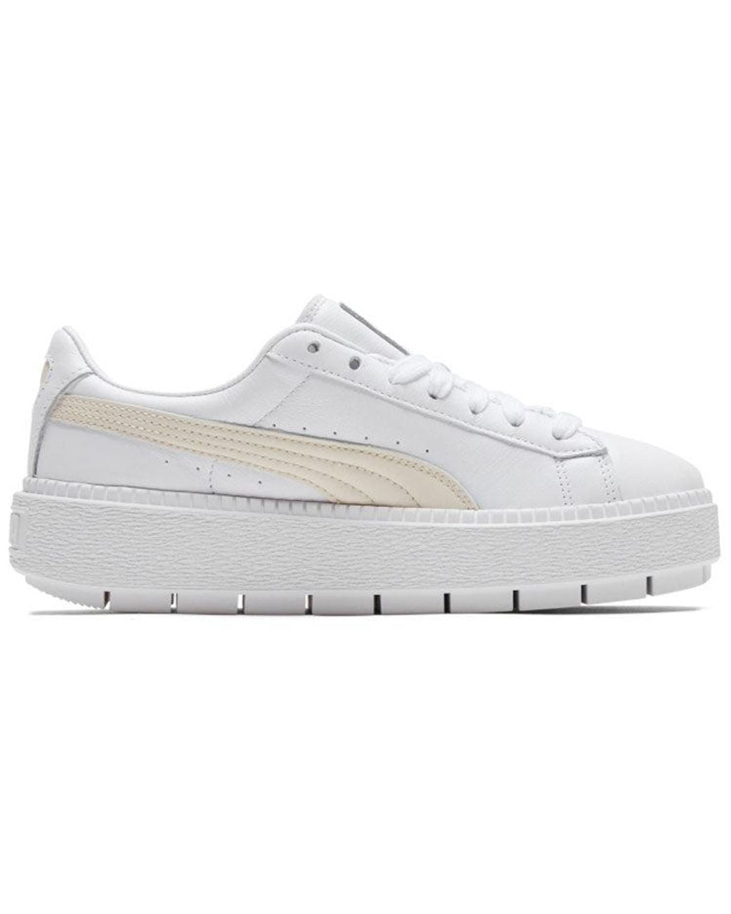 PUMA White (Wmns) Suede Platform Trace Animal