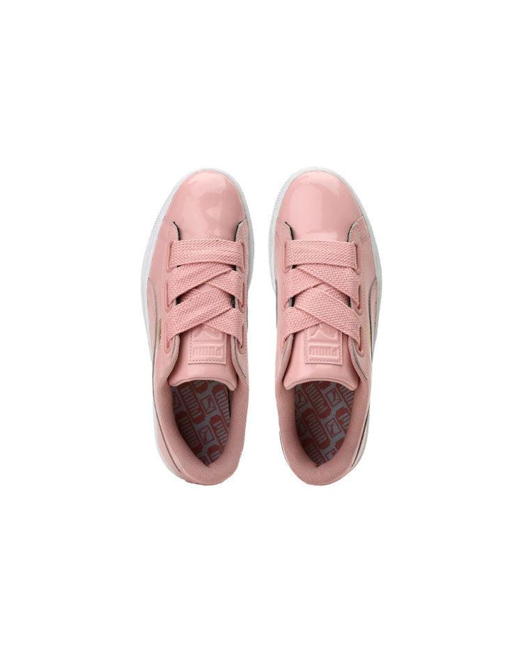 PUMA Pink (Wmns) Basket Heart Patent 'Peach'
