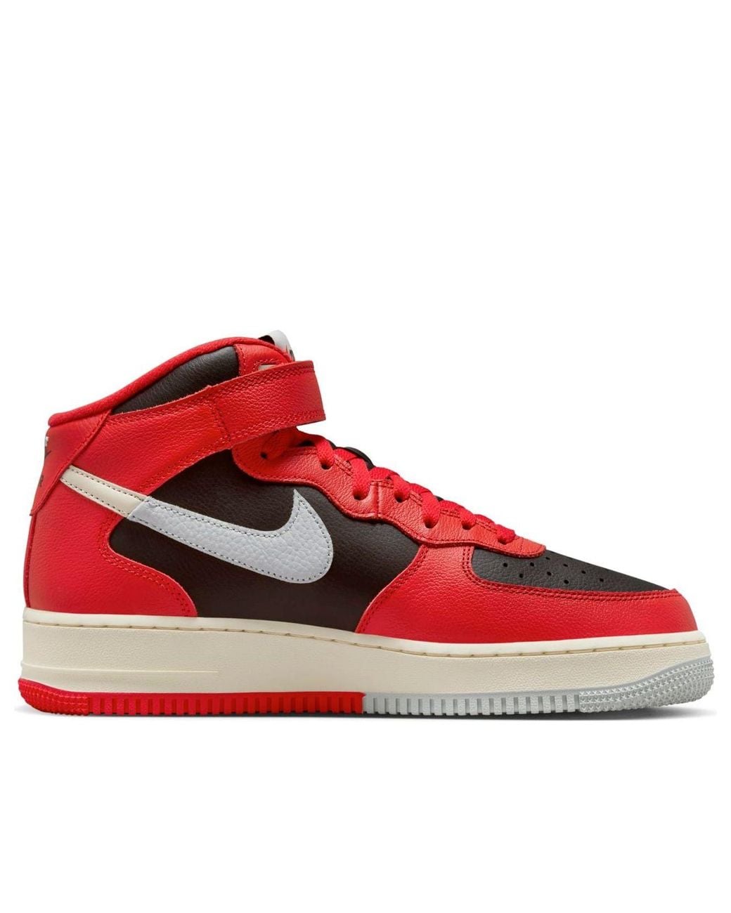 Nike Red Air Force 1 Mid Lv8 'Split' for men