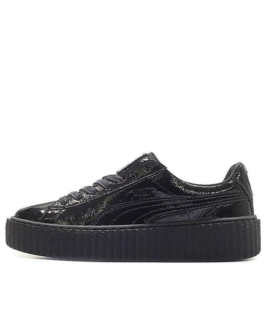 PUMA Black (Wmns) Fenty X Creeper 'Cracked Leather'