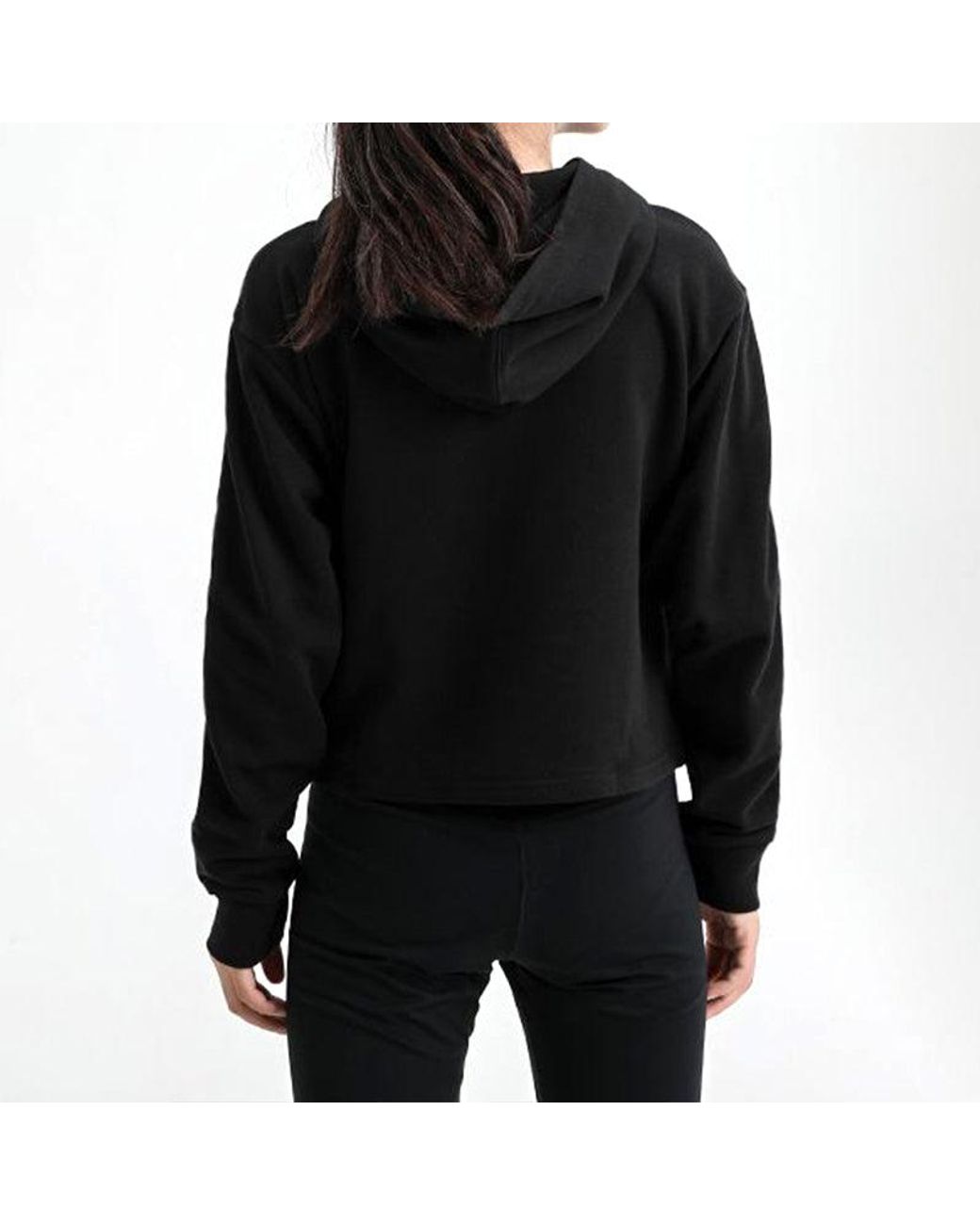 PUMA Black (Wmns) Amplified Cropped Tr Hoodie