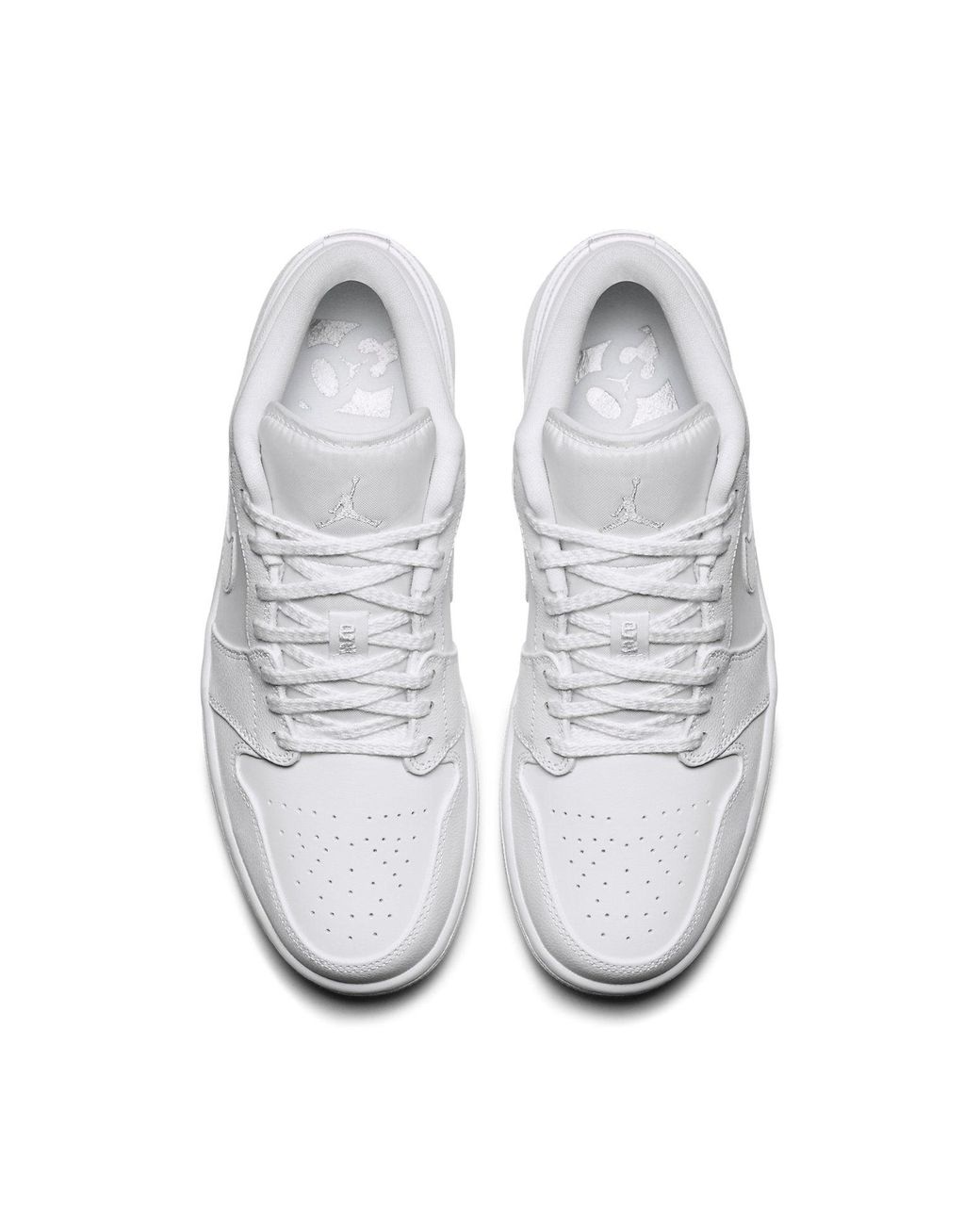 Nike White 1 Retro Low Metallic' for men