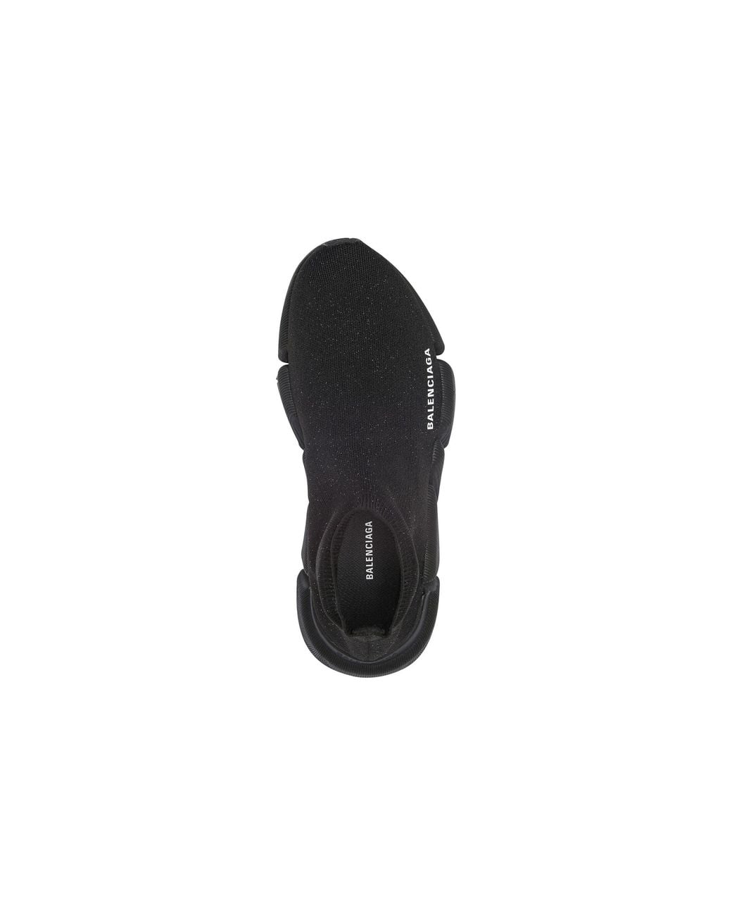 Balenciaga Black (Wmns) Speed 2.0 Sneakers Shiny Knit With Sole Unit'