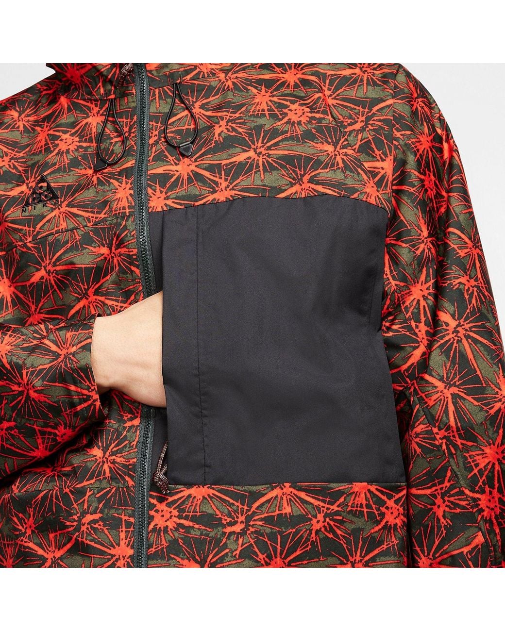 Nike Red X Acg Aop 2.5L Packable Jacket 'Rush' (Asia Sizing) Ck2353-675 for men