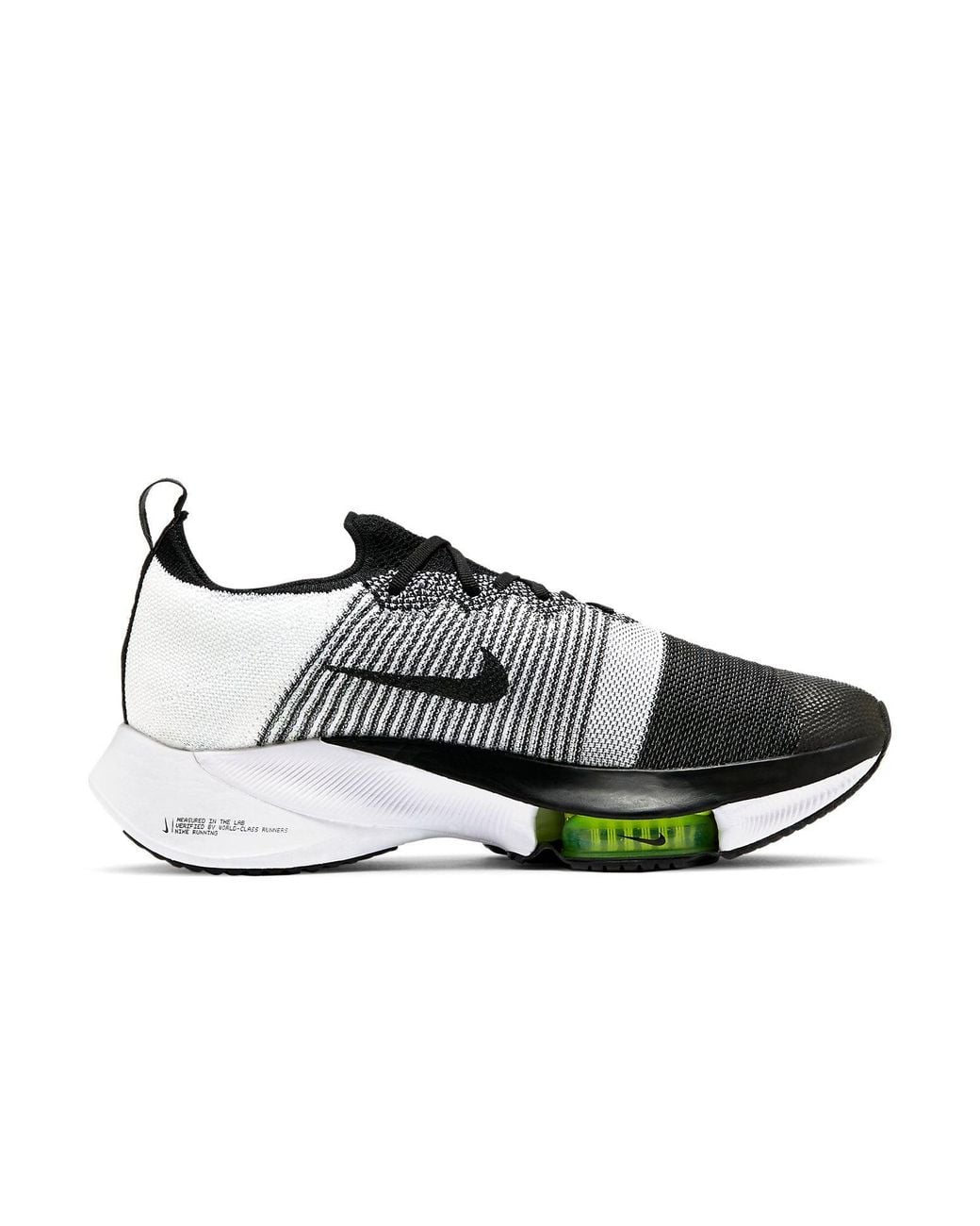Nike Black Air Zoom Tempo Next% Flyknit Volt' for men