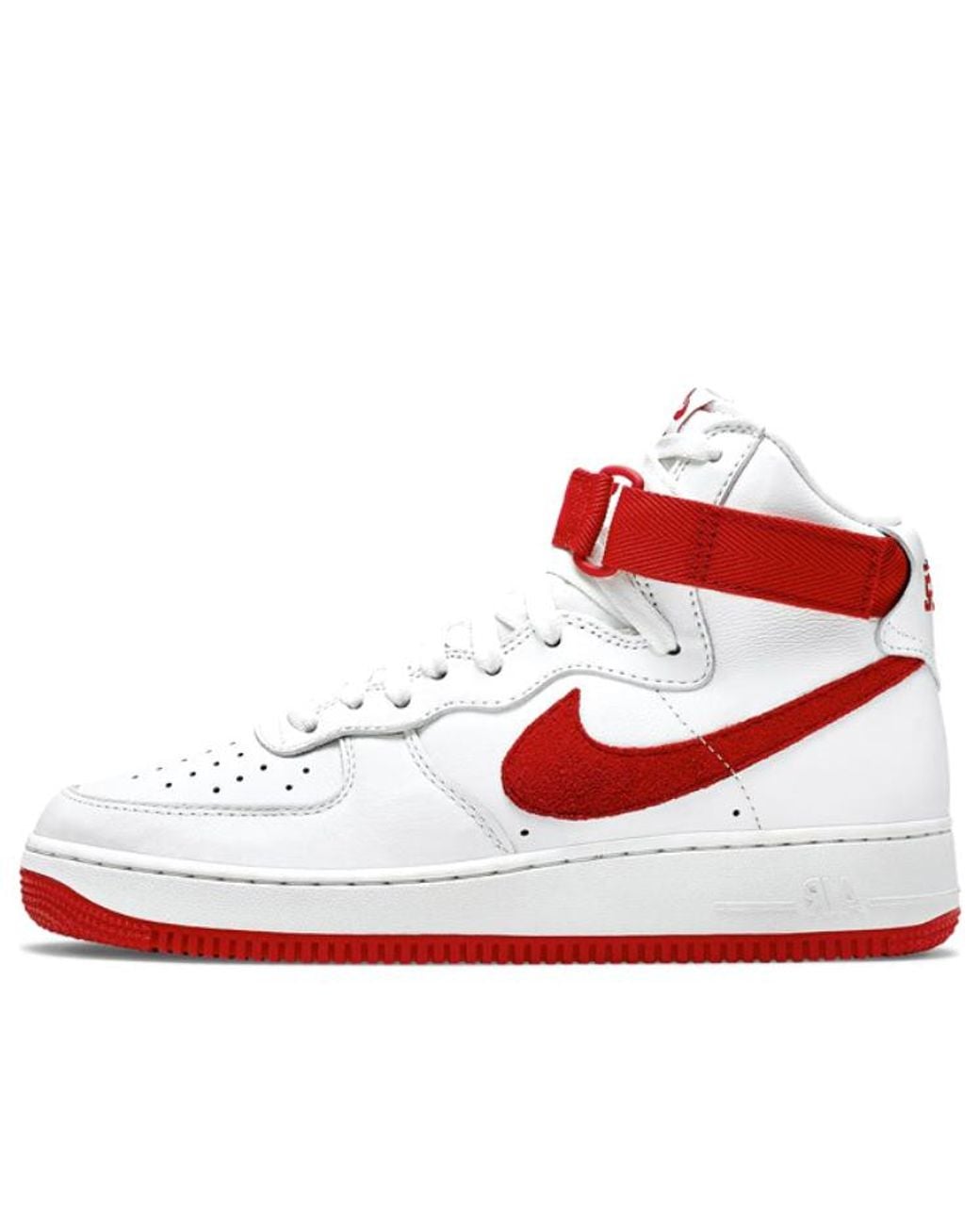 Nike Red Air Force 1 High 'Nai-Ke' for men