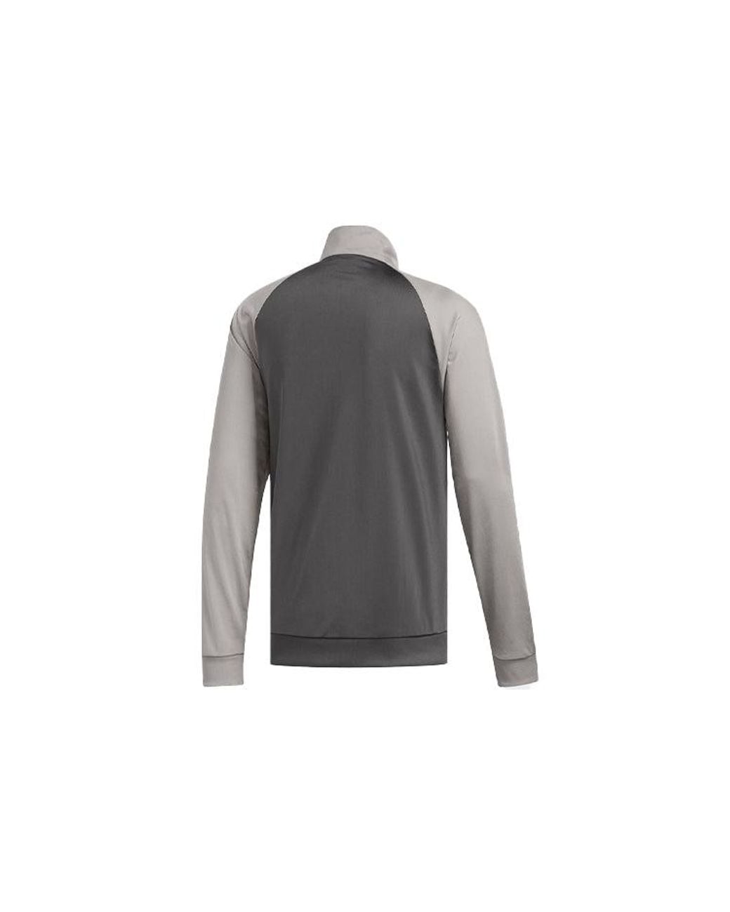 Adidas Gray Stripe Logo Pattern Loose Long Sleeves Jacket for men