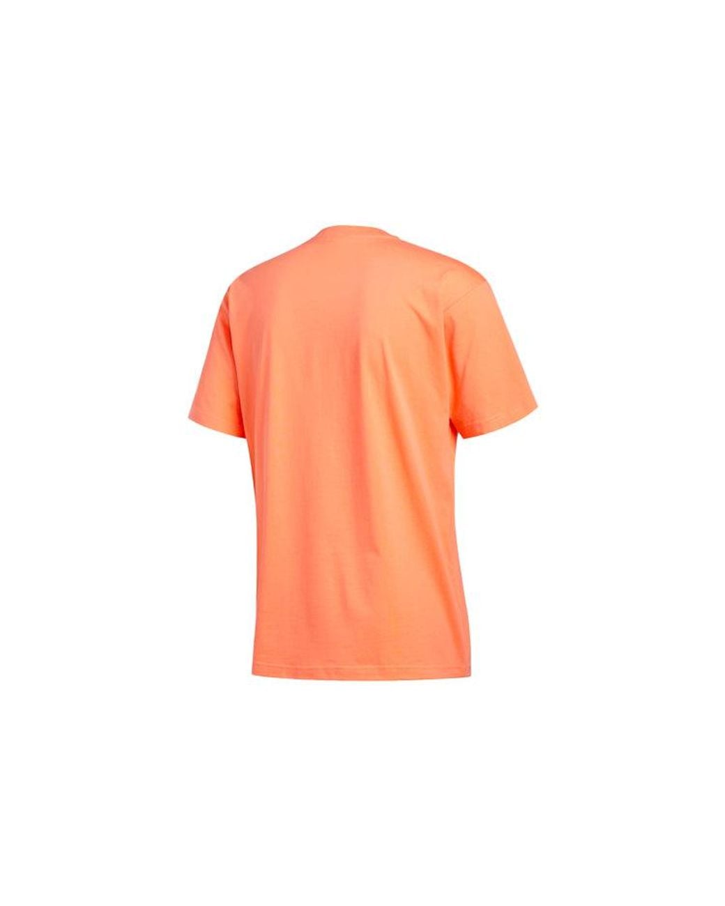 Adidas Orange Originals Logo Printing Sports Round Neck Short Sleeve for men