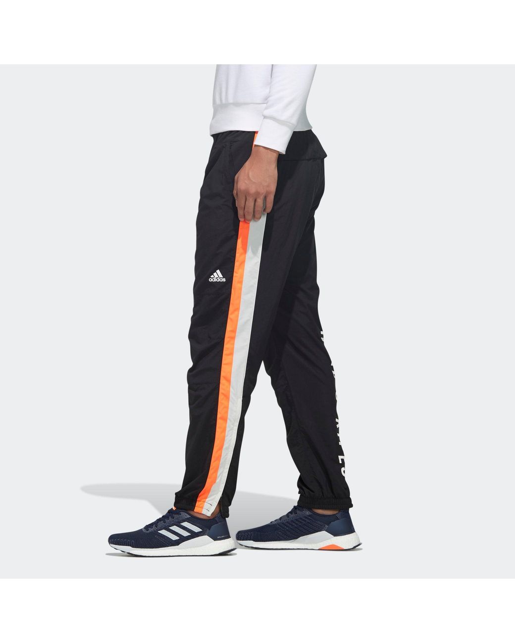 Adidas Black Mh Cb Pnt Woven Trousers for men