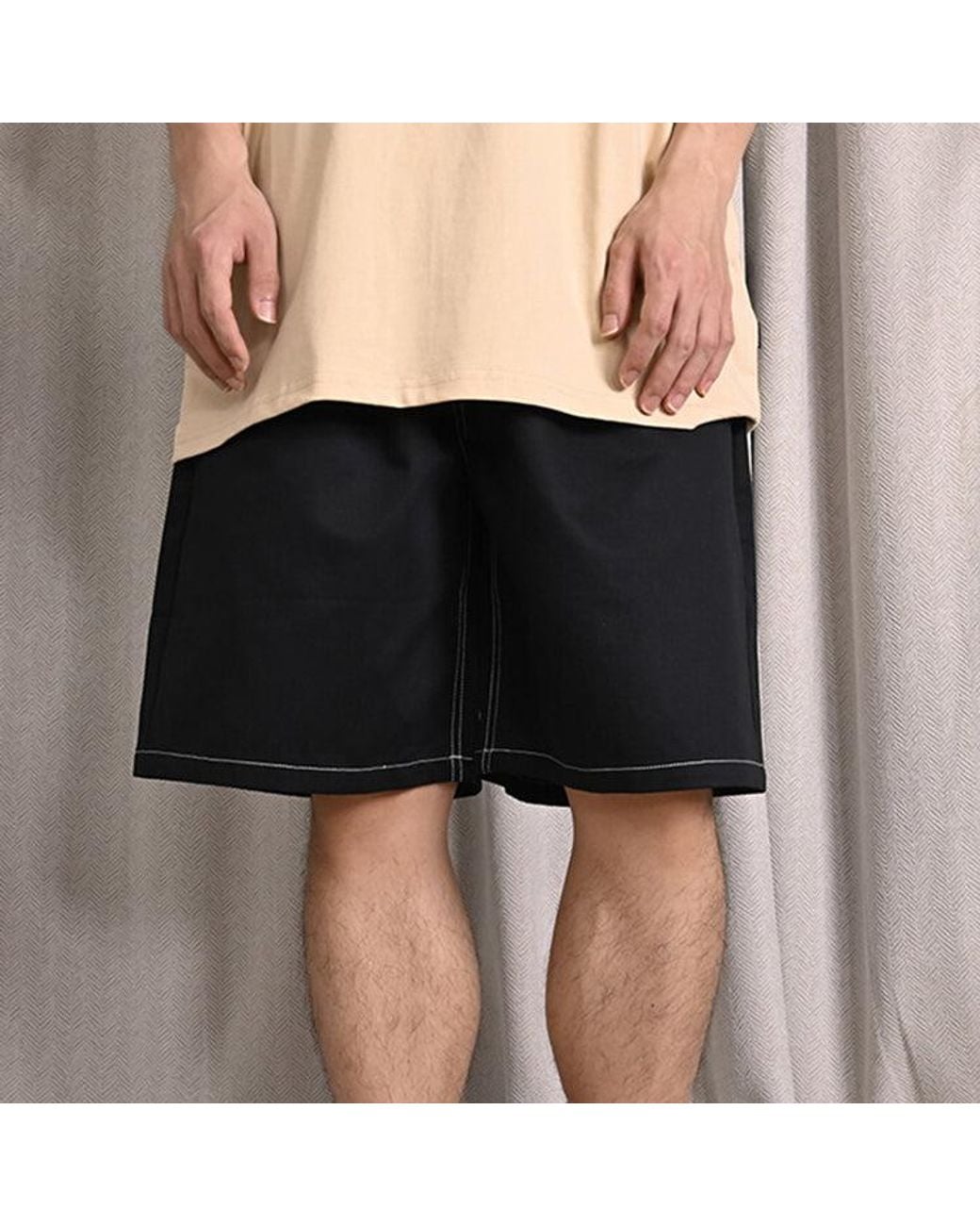 Converse Black 5-Pocket Baggy Shorts for men