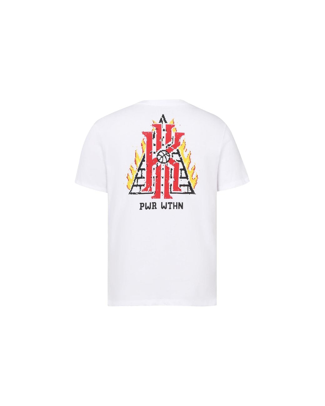 Nike White Dri-Fit Kyrie Kyrie Irving Printing Round Neck Sports Short Sleeve for men