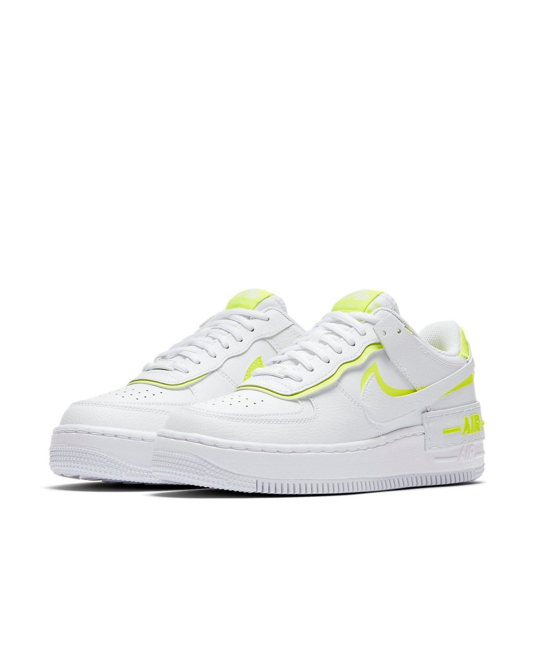 Nike White (Wmns) Air Force 1 Shadow 'Volt'