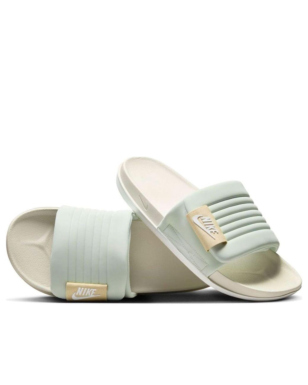 Nike White Offcourt Adjust Slide 'Light Sail' for men