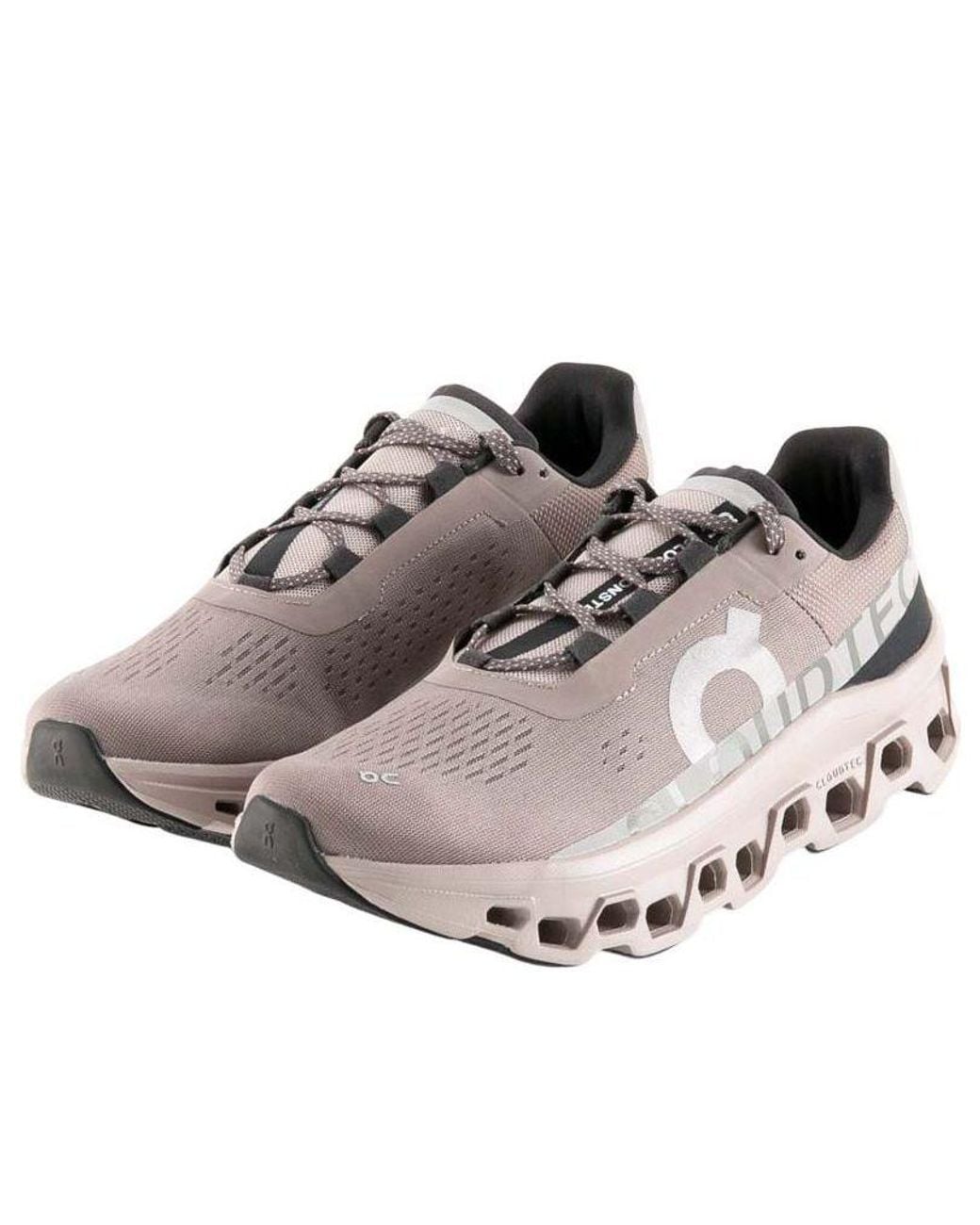 On Shoes Brown Cloudmonster 'Cinder Fog' for men