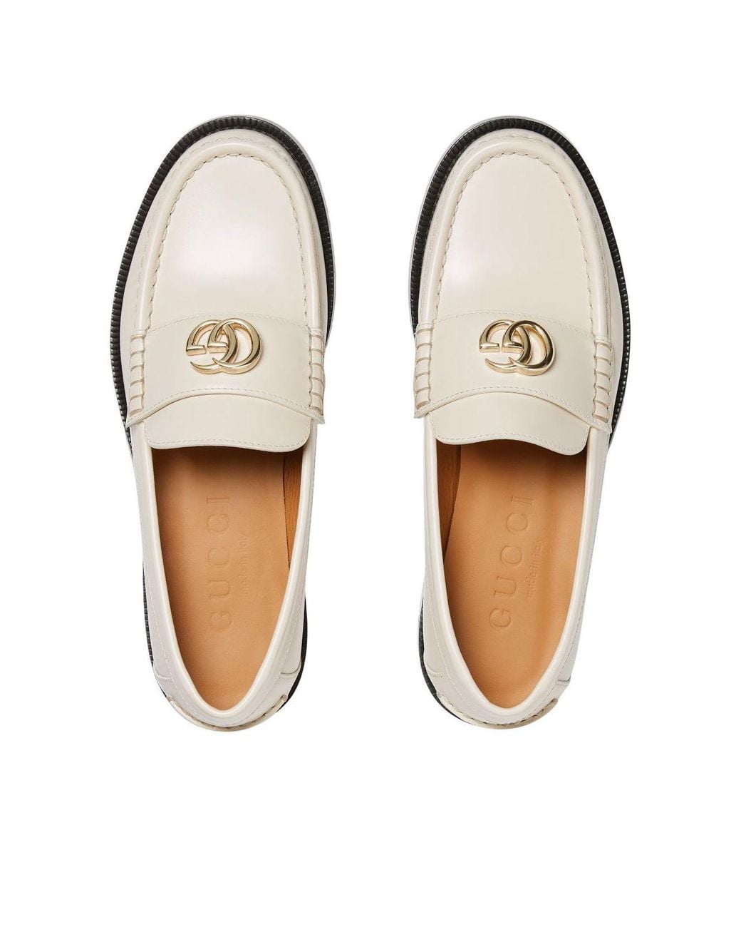 Gucci White (Wmns) Double G Loafers