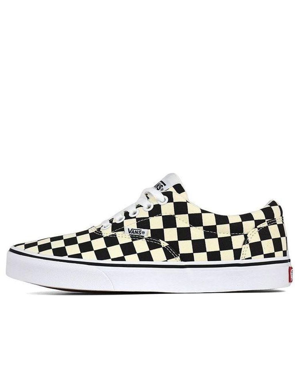 Vans Black Doheny Lace Up Checkboard for men