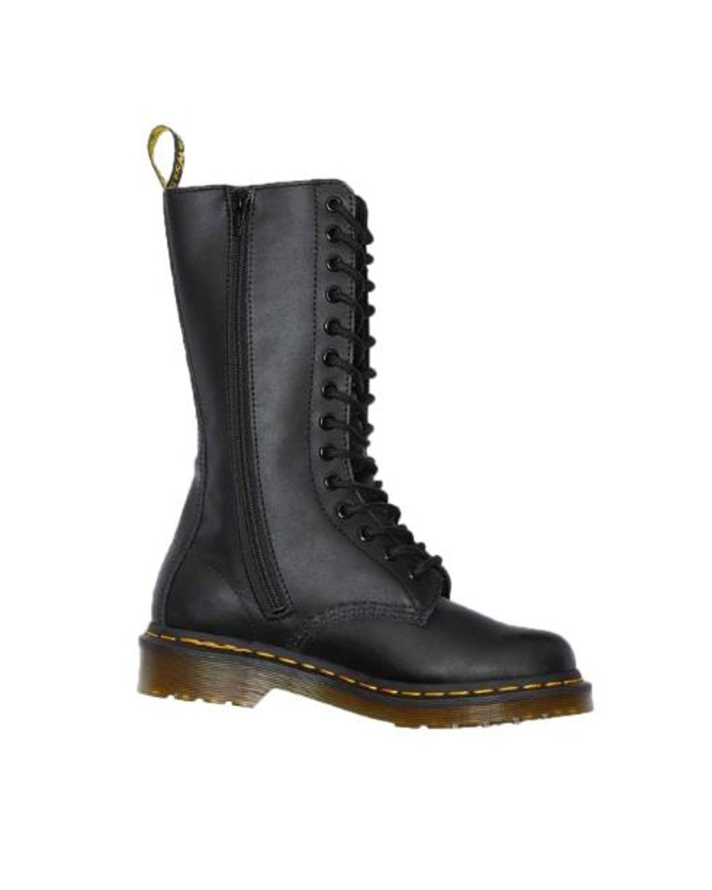 Dr. Martens Black (Wmns) Dr.Martens 1914 Vonda Leather Mid Calf Boots 12761001